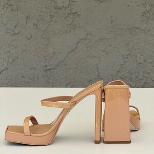 Jeffrey Campbell nude sandal heel